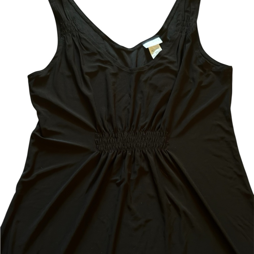 NWT Dotti Women’s Black Breeze Tank Dress Aqua Beachwear Small - Picture 2 of 7